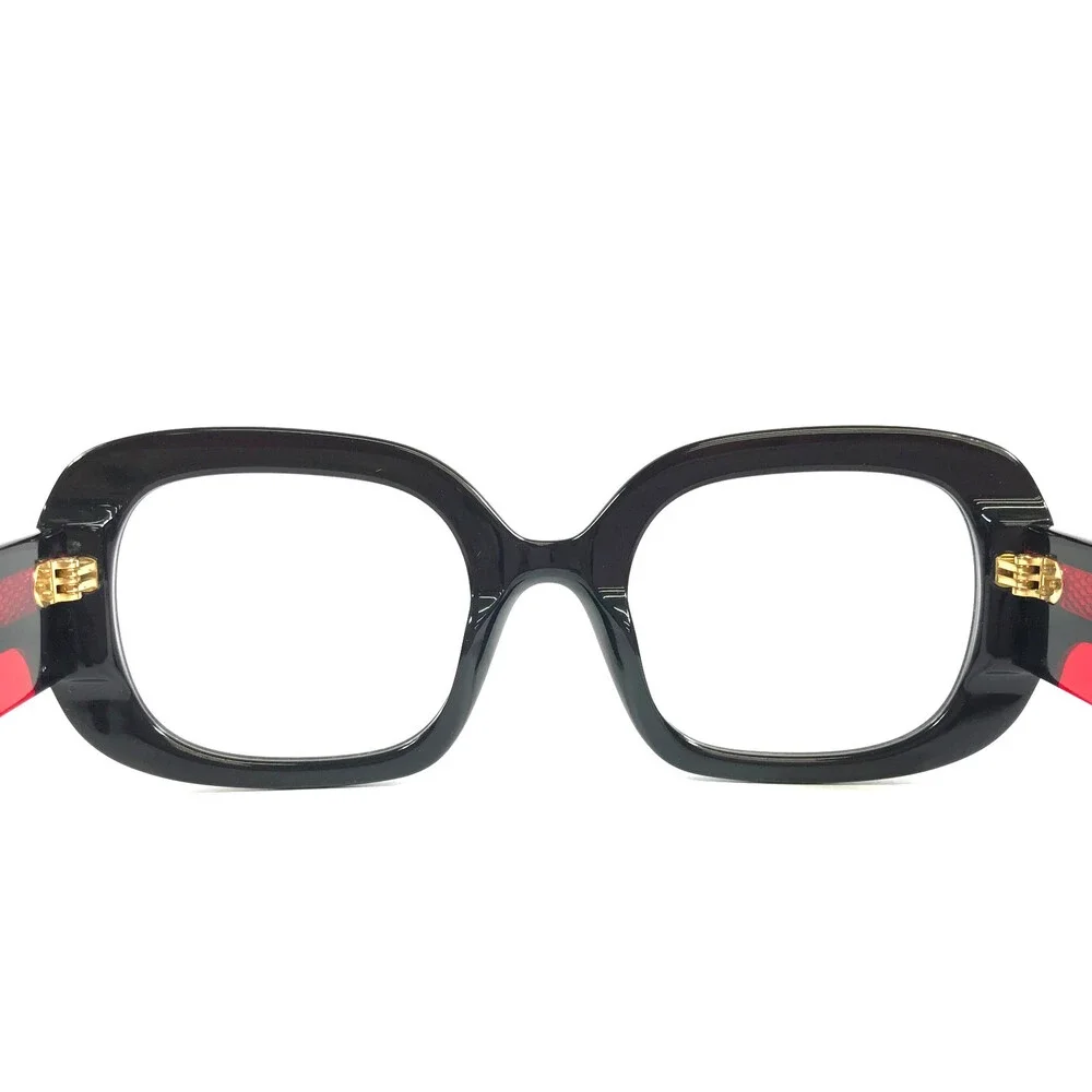 Alfred Kerbs Eyeglasses Frames MARTINA BK Black Red Square Full Rim 53-23-140
